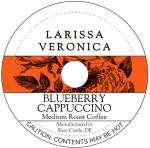 Blueberry Cappuccino Medium Roast Coffee (Single Serve K-Cup Pods) (Gourmet, Naturally Flavored, Whole Coffee Beans) (12 pods, ZIN: 578184)