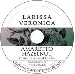 Amaretto Hazelnut Costa Rica Decaf Coffee (Single Serve K-Cup Pods) (Gourmet, Naturally Flavored, Whole Coffee Beans) (12 pods, ZIN: 571152) - 2 Pack