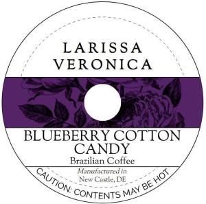 Blueberry Cotton Candy Brazilian Coffee (Single Serve K-Cup Pods) (Gourmet, Naturally Flavored, Whole Coffee Beans) (12 pods, ZIN: 577714) - 3 Pack