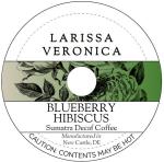 Blueberry Hibiscus Sumatra Decaf Coffee (Single Serve K-Cup Pods) (Gourmet, Naturally Flavored, Whole Coffee Beans) (12 pods, ZIN: 575998)