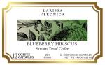 Blueberry Hibiscus Sumatra Decaf Coffee (Single Serve K-Cup Pods) (Gourmet, Naturally Flavored, Whole Coffee Beans) (12 pods, ZIN: 575998)