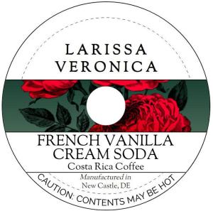 French Vanilla Cream Soda Costa Rica Coffee (Single Serve K-Cup Pods) (Gourmet, Naturally Flavored, Whole Coffee Beans) (12 pods, ZIN: 575855) - 2 Pack