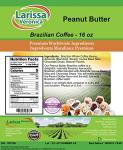 Peanut Butter Brazilian Coffee (Gourmet, Naturally Flavored, Whole Coffee Beans) (16 oz, ZIN: 555789) - 2 Pack