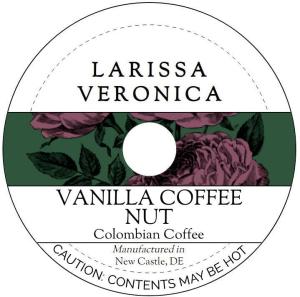 Vanilla Coffee Nut Colombian Coffee (Single Serve K-Cup Pods) (Gourmet, Naturally Flavored, Whole Coffee Beans) (12 pods, ZIN: 577035) - 2 Pack