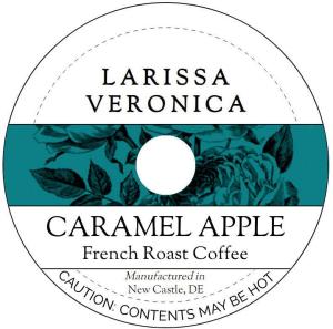 Caramel Apple French Roast Coffee (Single Serve K-Cup Pods) (Gourmet, Naturally Flavored, Whole Coffee Beans) (12 pods, ZIN: 576839)