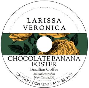 Chocolate Banana Foster Brazilian Coffee (Single Serve K-Cup Pods) (Gourmet, Naturally Flavored, Whole Coffee Beans) (12 pods, ZIN: 576418) - 2 Pack
