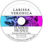 Pumpkin Pie Spice Sumatra Decaf Coffee (Single Serve K-Cup Pods) (Gourmet, Naturally Flavored, Whole Coffee Beans) (12 pods, ZIN: 575630)