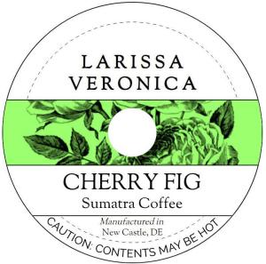 Cherry Fig Sumatra Coffee (Single Serve K-Cup Pods) (Gourmet, Naturally Flavored, Whole Coffee Beans) (12 pods, ZIN: 575373)