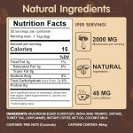 Mushroom Coffee, 6 Adaptogenic Mushrooms with Lion's Mane, Cordyceps, Turkey Tail & More, Instant Mushroom Coffee for Focus, Energy, Immune & Digestion Support