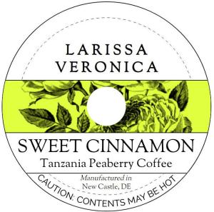 Sweet Cinnamon Tanzania Peaberry Coffee (Single Serve K-Cup Pods) (Gourmet, Naturally Flavored, Whole Coffee Beans) (12 pods, ZIN: 574753)