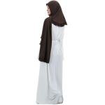 Rem Rleoy Muslim Instant Hijab for Women Chiffon Ruffled Trim Headscarfs Lightweight Flowy Smooth Prayer Long Hijab Dark Coffee