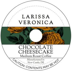 Chocolate Cheesecake Medium Roast Coffee (Single Serve K-Cup Pods) (Gourmet, Naturally Flavored, Whole Coffee Beans) (12 pods, ZIN: 571992)