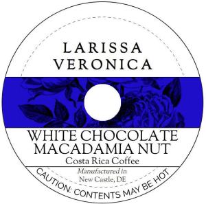 White Chocolate Macadamia Nut Costa Rica Coffee (Single Serve K-Cup Pods) (Gourmet, Naturally Flavored, Whole Coffee Beans) (12 pods, ZIN: 575071)