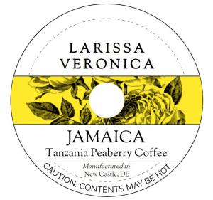 Jamaica Tanzania Peaberry Coffee (Single Serve K-Cup Pods) (Gourmet, Naturally Flavored, Whole Coffee Beans) (12 pods, ZIN: 573185)