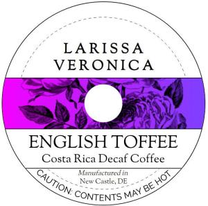 English Toffee Costa Rica Decaf Coffee (Single Serve K-Cup Pods) (Gourmet, Naturally Flavored, Whole Coffee Beans) (12 pods, ZIN: 572656) - 3 Pack