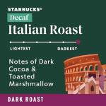 Starbucks VIA Instant Coffee, Dark Roast Coffee, Decaf Italian Roast, Arabica Beans, Single-Serve, 1 Box (20 Packets)