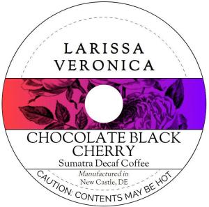 Chocolate Black Cherry Sumatra Decaf Coffee (Single Serve K-Cup Pods) (Gourmet, Naturally Flavored, Whole Coffee Beans) (12 pods, ZIN: 576478)