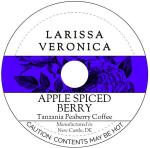 Apple Spiced Berry Tanzania Peaberry Coffee (Single Serve K-Cup Pods) (Gourmet, Naturally Flavored, Whole Coffee Beans) (12 pods, ZIN: 576865) - 3 Pack