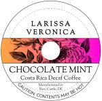 Chocolate Mint Costa Rica Decaf Coffee (Single Serve K-Cup Pods) (Gourmet, Naturally Flavored, Whole Coffee Beans) (12 pods, ZIN: 572064) - 2 Pack