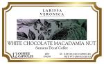 White Chocolate Macadamia Nut Sumatra Decaf Coffee (Single Serve K-Cup Pods) (Gourmet, Naturally Flavored, Whole Coffee Beans) (12 pods, ZIN: 575070)