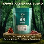 COFFEE 46 HUNDRED® Robust Artisanal Antigua Guatemala & Coban Blend Whole Bean Coffee – Dark Roast Gourmet Coffee Beans – Full Bodied Chocolate & Cocoa Notes – High Altitude - Fresh Roasted at Origin – Small Batch Craft Coffee - 11 oz.