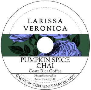 Pumpkin Spice Chai Costa Rica Coffee (Single Serve K-Cup Pods) (Gourmet, Naturally Flavored, Whole Coffee Beans) (12 pods, ZIN: 578383) - 3 Pack