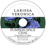 Pumpkin Spice Chai Costa Rica Coffee (Single Serve K-Cup Pods) (Gourmet, Naturally Flavored, Whole Coffee Beans) (12 pods, ZIN: 578383) - 3 Pack