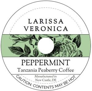 Peppermint Tanzania Peaberry Coffee (Single Serve K-Cup Pods) (Gourmet, Naturally Flavored, Whole Coffee Beans) (12 pods, ZIN: 574049) - 3 Pack