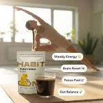 HabitONE Organic Mushroom Coffee Blend – 30 Servings