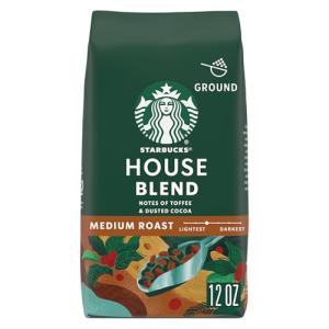 Starbucks House Blend Ground Coffee, Medium Roast 12 oz