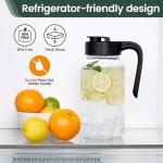 Airtight Mason Jar Pitcher for Cold Brew & More