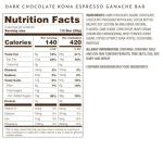 Gourmet Dark Chocolate Espresso Bar with Coffee Beans