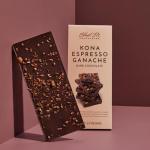 Gourmet Dark Chocolate Espresso Bar with Coffee Beans
