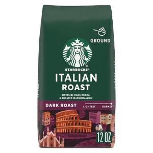 Starbucks Dark Italian Roast Ground Coffee, 12 oz