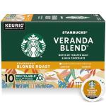 Starbucks Blonde Roast K-Cup Coffee Pods, 10 Count