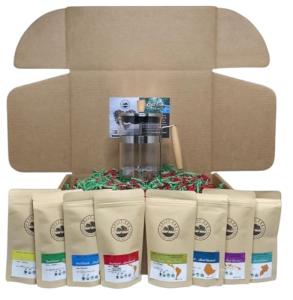 Coffee Gift Box with 8 Assorted 2oz Brews