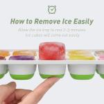 ChefAide Stackable Ice Cube Trays - 4 Pack