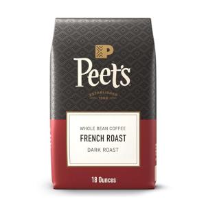 Peet's Dark Roast French Whole Bean Coffee 18 oz