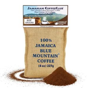 100% Jamaican Blue Mountain Ground Coffee – 8oz