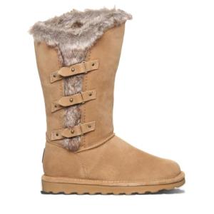 BEARPAW Women's Emery Iced Coffee Suede Boot