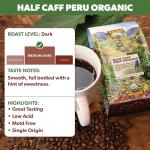 Java Planet Organic Half Caff Peru Coffee Beans