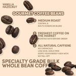 Sarasota Whole Bean Vanilla Hazelnut Coffee - 5lb