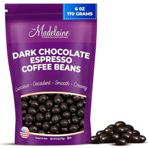 Madelaine Dark Chocolate Espresso Beans – 6 oz