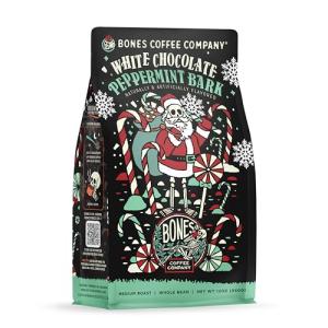Bones Coffee White Chocolate Peppermint Bark Beans