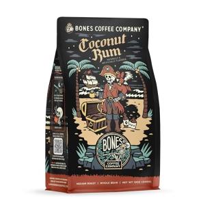 Coconut Rum Flavored Medium Roast Coffee Beans