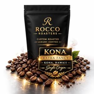 Hawaiian Kona Extra Fancy Dark Roast Coffee Beans