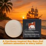 Bay Rum Shave Soap with Shea & Coconut Oil
