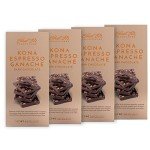 Gourmet Dark Chocolate Espresso Bar with Coffee Beans