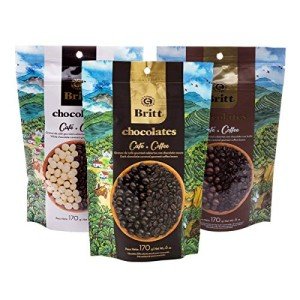 Cafe Britt Gourmet Chocolate-Covered Coffee Beans 3-Pack