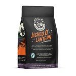 Bones Coffee Company Jacked O' Lantern Ground Coffee Beans Pumpkin Spice Flavor, Low Acid Flavored Coffee, Made with Arabica Coffee Beans, Medium Roast Gourmet Coffee, Coffee Lover Gift Ideas (12 oz)